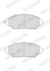 SET PLACUTE FRANA FERODO FDB4496 - Compatibil cu CHEVROLET