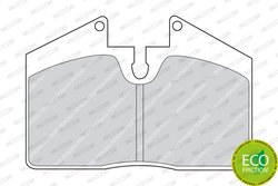 SET PLACUTE FRANA FERODO FDB451 - Compatibil cu FERRARI, LAMBORGHINI, MASERATI, PORSCHE