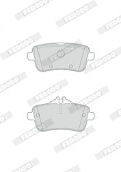 SET PLACUTE FRANA FERODO FDB4587 - Compatibil cu MERCEDES-BENZ