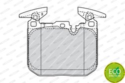 Set placute frana Ferodo FDB4611