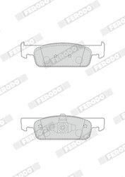 Set placute frana Ferodo FDB4615