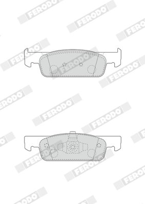 Set placute frana Ferodo FDB4615