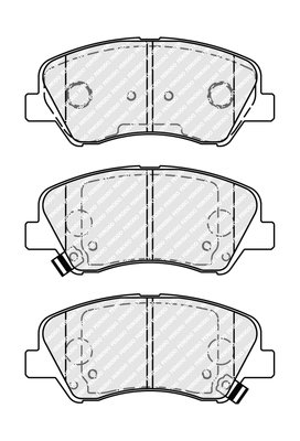 SET PLACUTE FRANA FERODO FDB4623 - Compatibil cu HYUNDAI, KIA