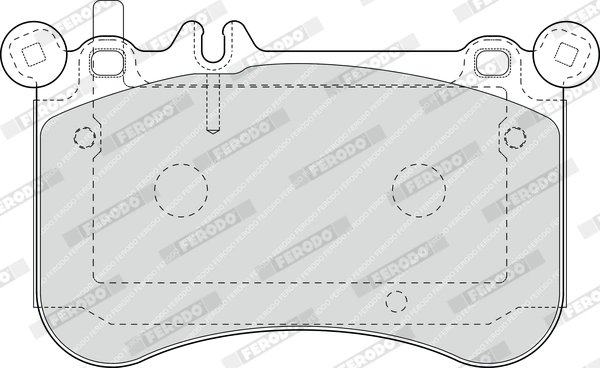 Set placute frana Ferodo FDB4696