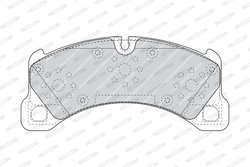 SET PLACUTE FRANA FERODO FDB4717 - Compatibil cu PORSCHE