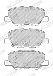 SET PLACUTE FRANA FERODO FDB4739 - Compatibil cu CITROEN, MAZDA, MITSUBISHI, PEUGEOT
