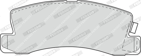 Set placute frana Ferodo FDB478