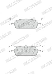 Set placute frana Ferodo FDB4822