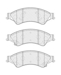 Set placute frana Ferodo FDB4832