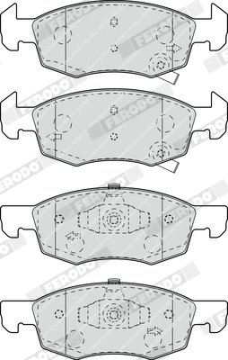Set placute frana Ferodo FDB4866