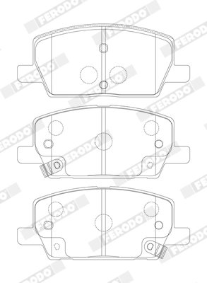 Set placute frana Ferodo FDB4914
