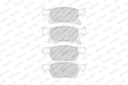 SET PLACUTE FRANA FERODO FDB4933 - Compatibil cu OPEL, VAUXHALL