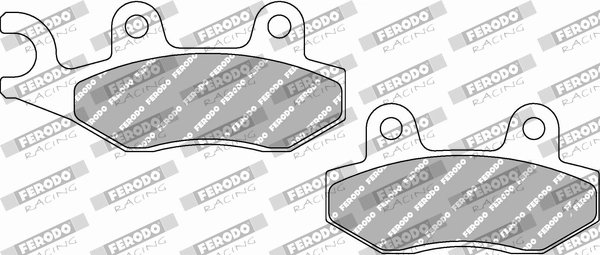SET PLACUTE FRANA FERODO RACING FDB497EF - Piesa auto compatibila cu mai multe marci