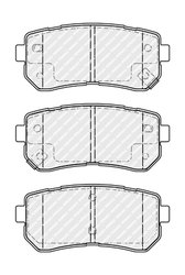 Set placute frana Ferodo FDB4986