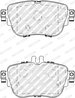 Set placute frana Ferodo FDB5032