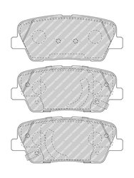 Set placute frana Ferodo FDB5048