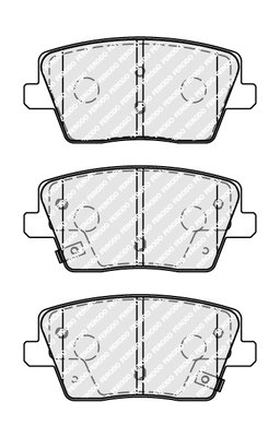 Set placute frana Ferodo FDB5100