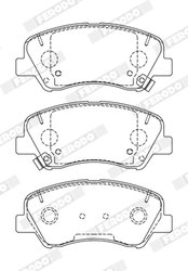 SET PLACUTE FRANA FERODO FDB5135 - Compatibil cu HYUNDAI, KIA