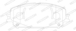 SET PLACUTE FRANA FERODO FDB5198 - Compatibil cu RENAULT