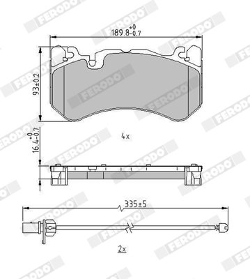 Set placute frana Ferodo FDB5233