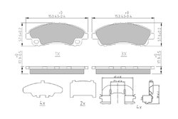 Set placute frana Ferodo FDB5243