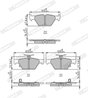 SET PLACUTE FRANA FERODO FDB5244 - Compatibil cu SUBARU