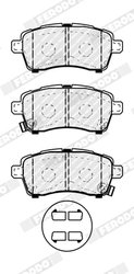 SET PLACUTE FRANA FERODO FDB5289 - Compatibil cu SUZUKI