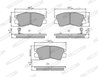 Set placute frana Ferodo FDB556