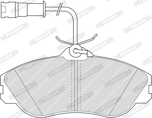 SET PLACUTE FRANA FERODO FDB563 - Compatibil cu AUDI
