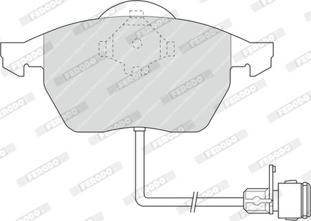 Set placute frana Ferodo FDB590