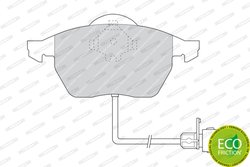 Set placute frana Ferodo FDB590