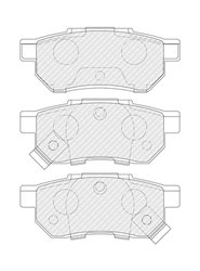 Set placute frana Ferodo FDB621