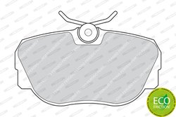 SET PLACUTE FRANA FERODO FDB660 - Compatibil cu ALPINA, BMW, SAAB
