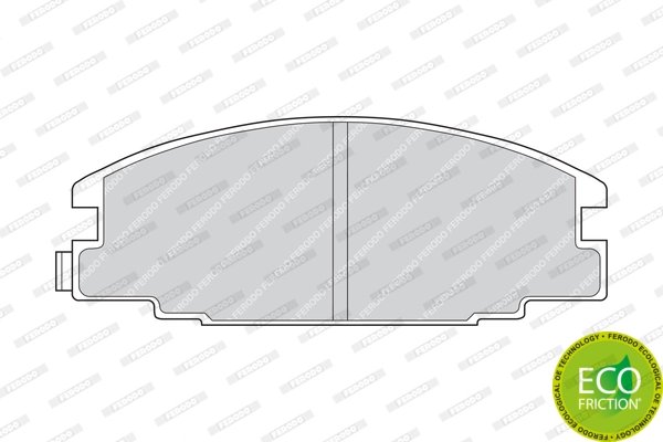 SET PLACUTE FRANA FERODO FDB678 - Compatibil cu BEDFORD, ISUZU, OPEL, VAUXHALL