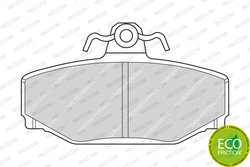 SET PLACUTE FRANA FERODO FDB676 - Compatibil cu VOLVO