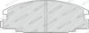 SET PLACUTE FRANA FERODO FDB678 - Compatibil cu BEDFORD, ISUZU, OPEL, VAUXHALL