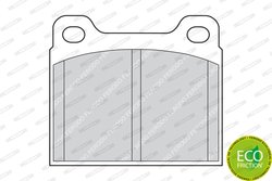 SET PLACUTE FRANA FERODO FDB704 - Compatibil cu ALFA ROMEO, MERCEDES-BENZ, OPEL, VOLVO