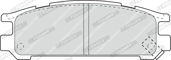 SET PLACUTE FRANA FERODO FDB790 - Compatibil cu SUBARU