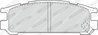 SET PLACUTE FRANA FERODO FDB790 - Compatibil cu SUBARU