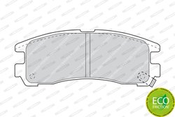 Set placute frana Ferodo FDB803