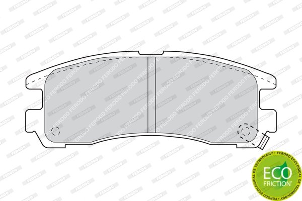 Set placute frana Ferodo FDB803