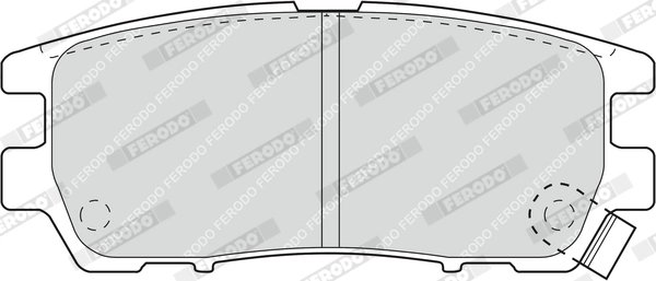 Set placute frana Ferodo FDB804