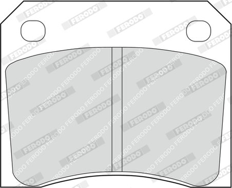 SET PLACUTE FRANA FERODO FDB815 - Compatibil cu AC, ASTON MARTIN, BRISTOL, DAIMLER, DE TOMASO, JAGUAR, JENSEN, LAMBORGHINI, MASE