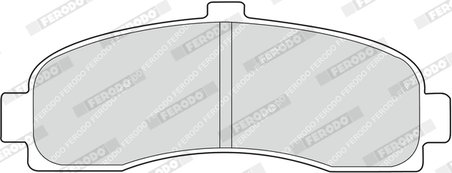 SET PLACUTE FRANA FERODO FDB859 - Compatibil cu NISSAN