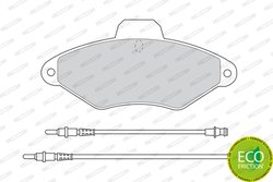SET PLACUTE FRANA FERODO FDB874 - Compatibil cu CITROEN
