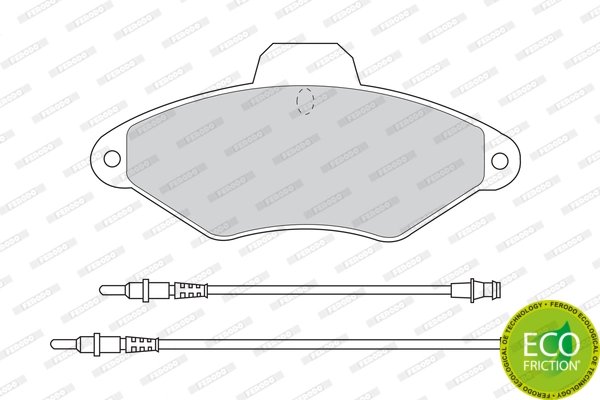 Set placute frana Ferodo FDB874