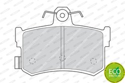 Set placute frana Ferodo FDB917