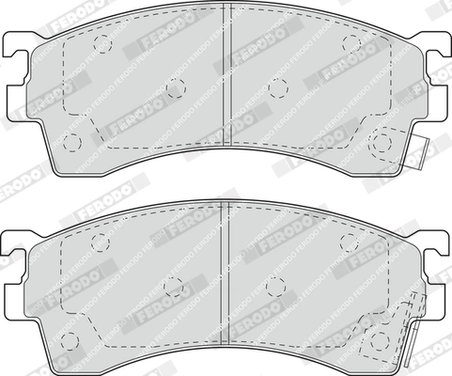 Set placute frana Ferodo FDB950