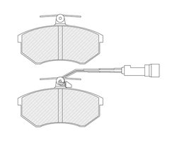 Set placute frana Ferodo FDB954