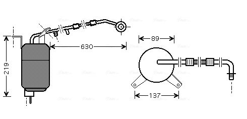 USCATOR AER CONDITIONAT AVA QUALITY COOLING FDD111 - Compatibil cu FORD, JAGUAR